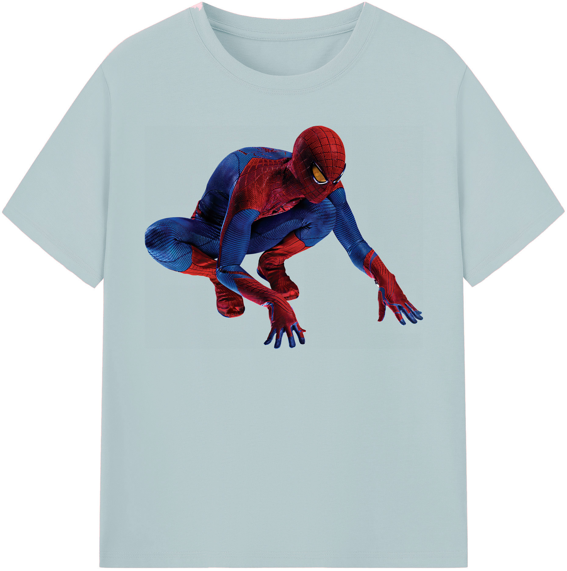 （画像用） Spider Man スパイダーマン 綿100％半袖Tシャツ（フロントプリント）